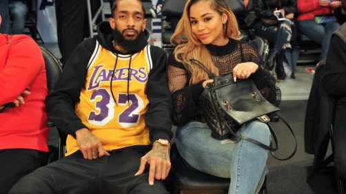 Celebrities At The Los Angeles Lakers Game